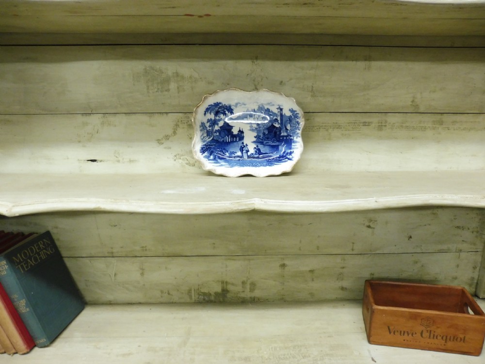 LARGE RUSTIC PAINTED FRENCH BOOKCASE View XII