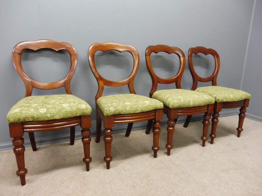 SET OF 12 VICTORIAN MAHOGANY BALLOON BACK DINING CHAIRS View IV