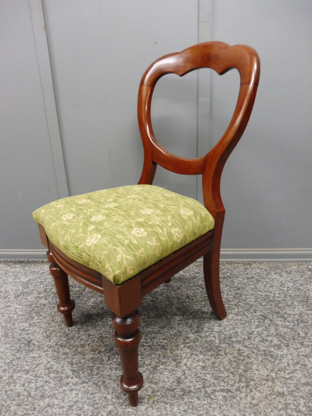 SET OF 12 VICTORIAN MAHOGANY BALLOON BACK DINING CHAIRS View XII