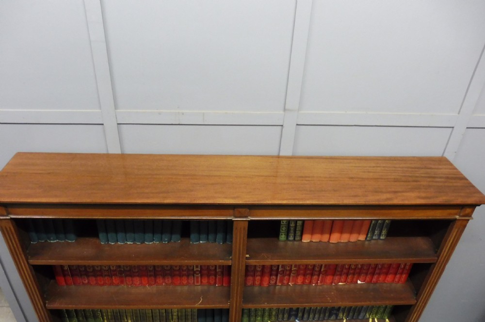 EDWARDIAN MAHOGANY OPEN BOOKCASE  View IV