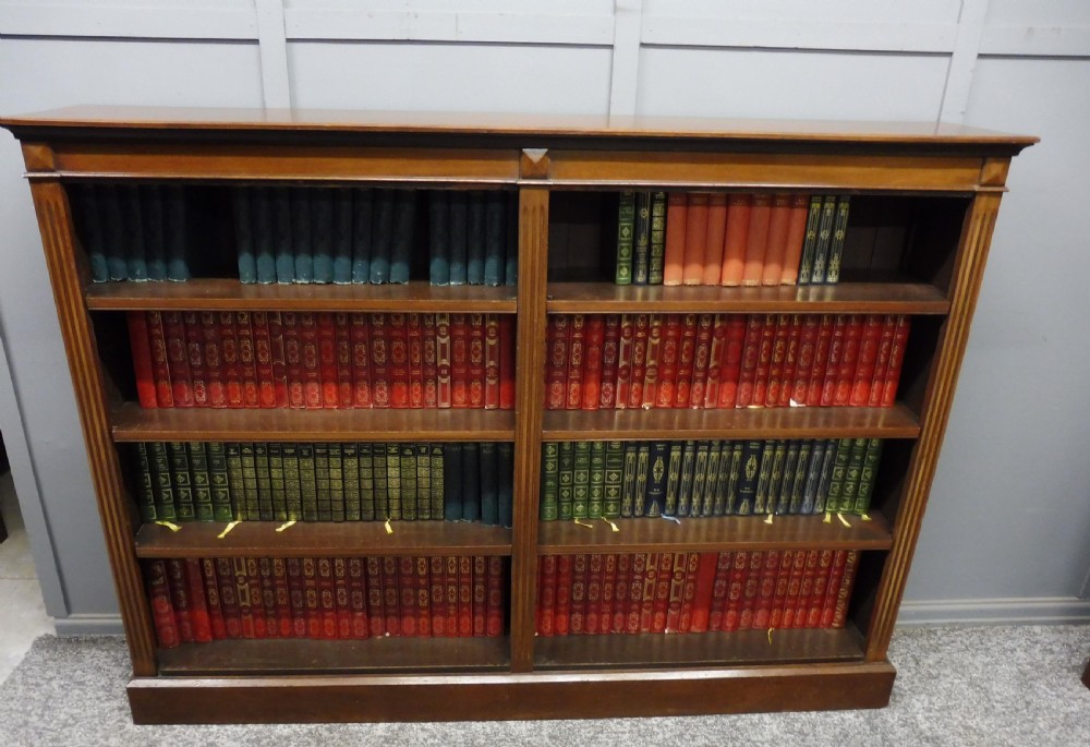 EDWARDIAN MAHOGANY OPEN BOOKCASE  View VII