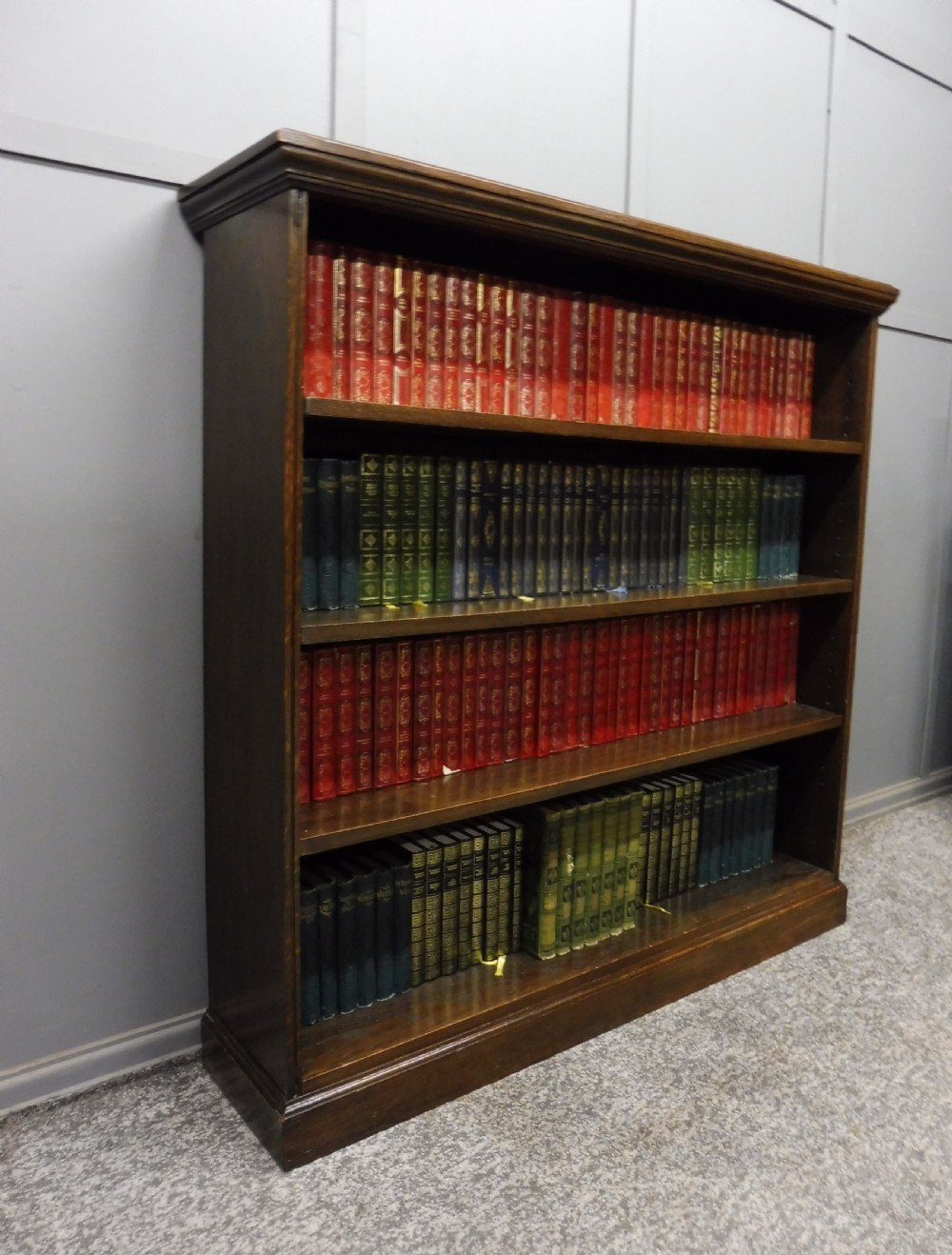 EDWARDIAN OAK BOOKCASE View II