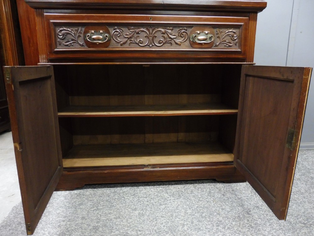 VICTORIAN MAHOGANY SECRETAIRE BOOKCASE  View VI