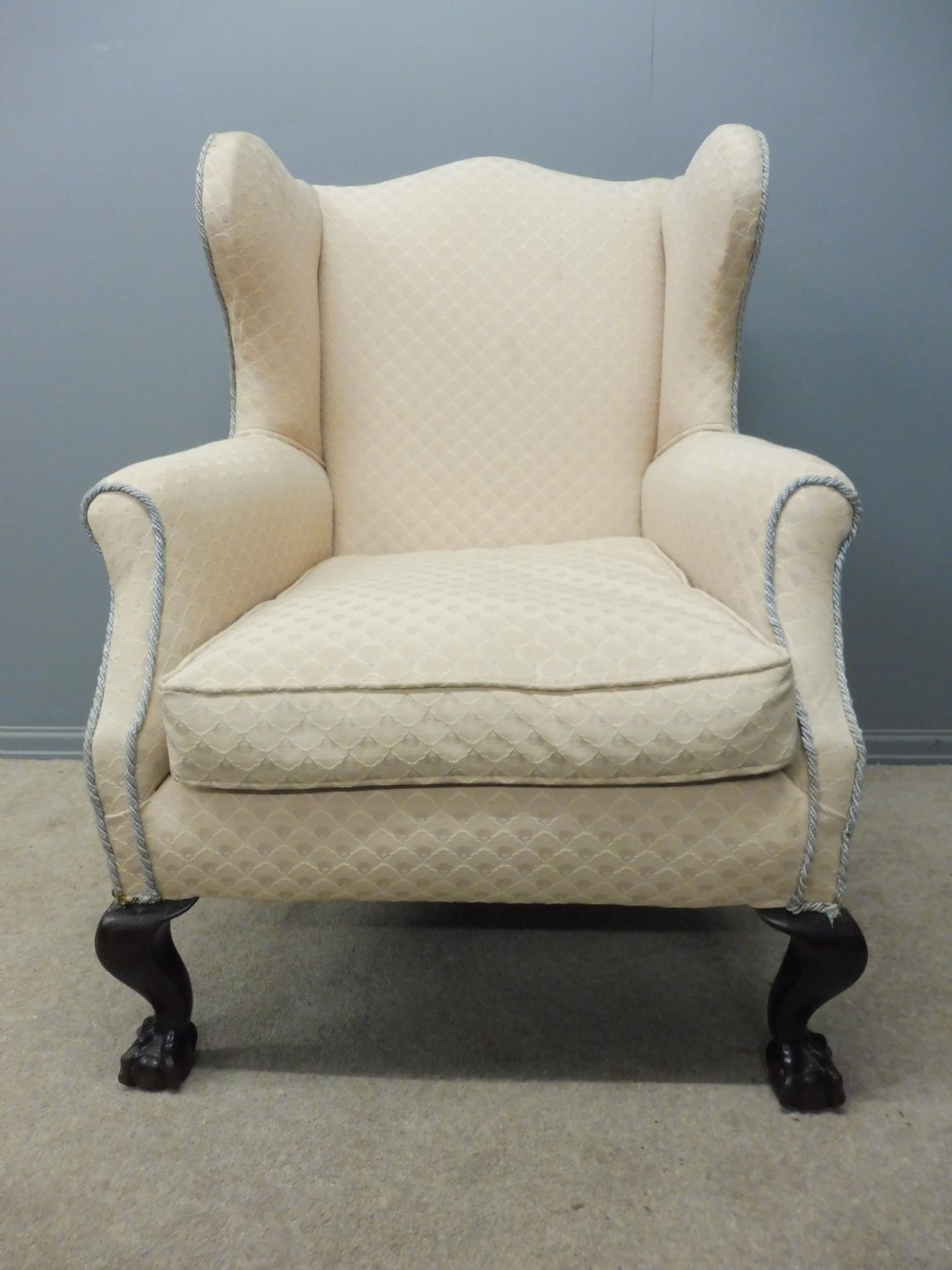 LATE 19TH CENTURY ARMCHAIR WITH BALL AND CLAW FEET View II