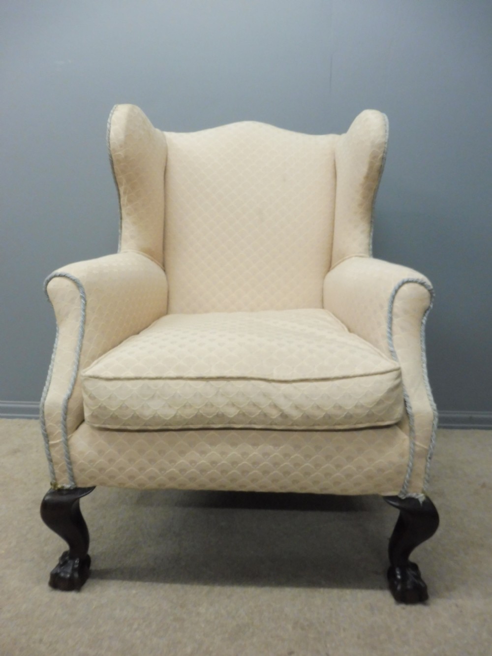 LATE 19TH CENTURY ARMCHAIR WITH BALL AND CLAW FEET View III