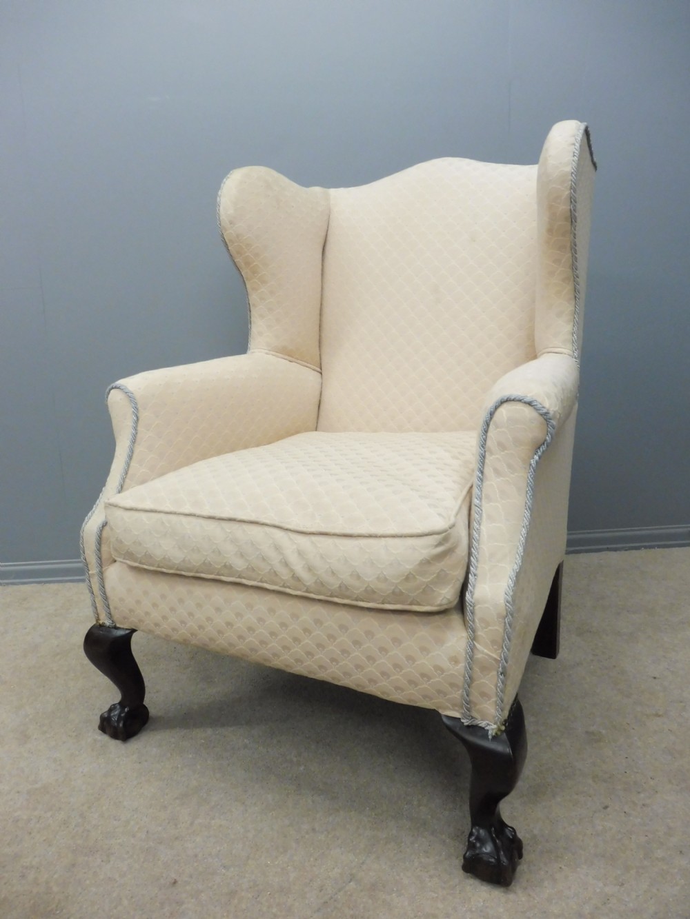 LATE 19TH CENTURY ARMCHAIR WITH BALL AND CLAW FEET View IV