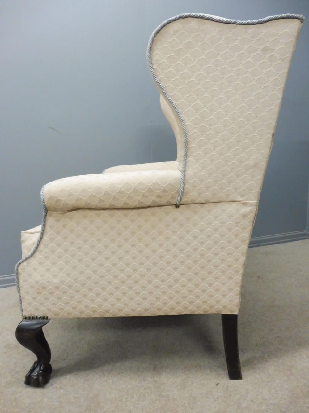 LATE 19TH CENTURY ARMCHAIR WITH BALL AND CLAW FEET View VI
