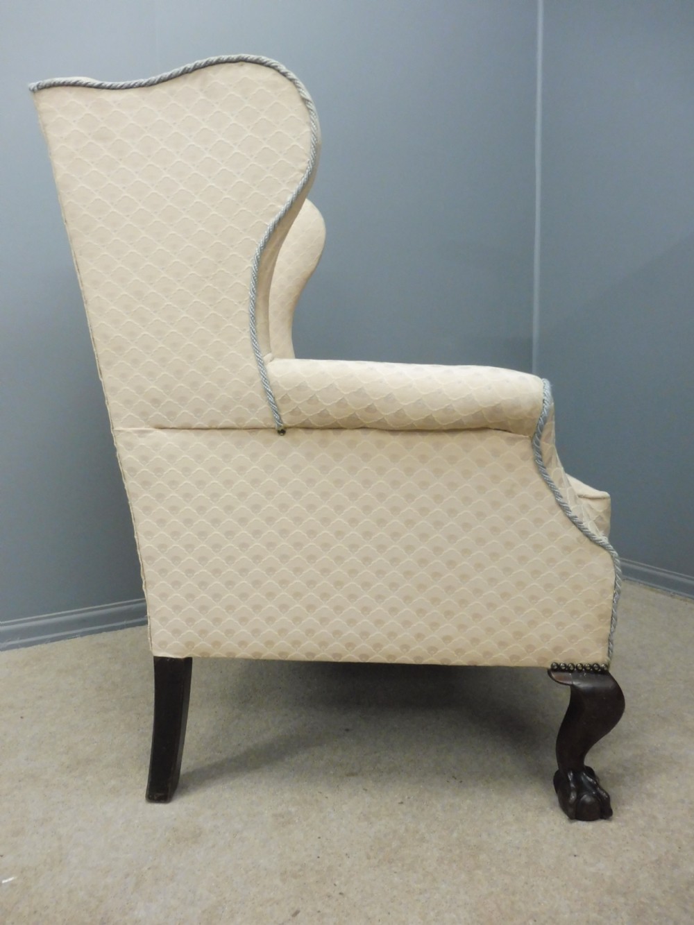 LATE 19TH CENTURY ARMCHAIR WITH BALL AND CLAW FEET View VIII