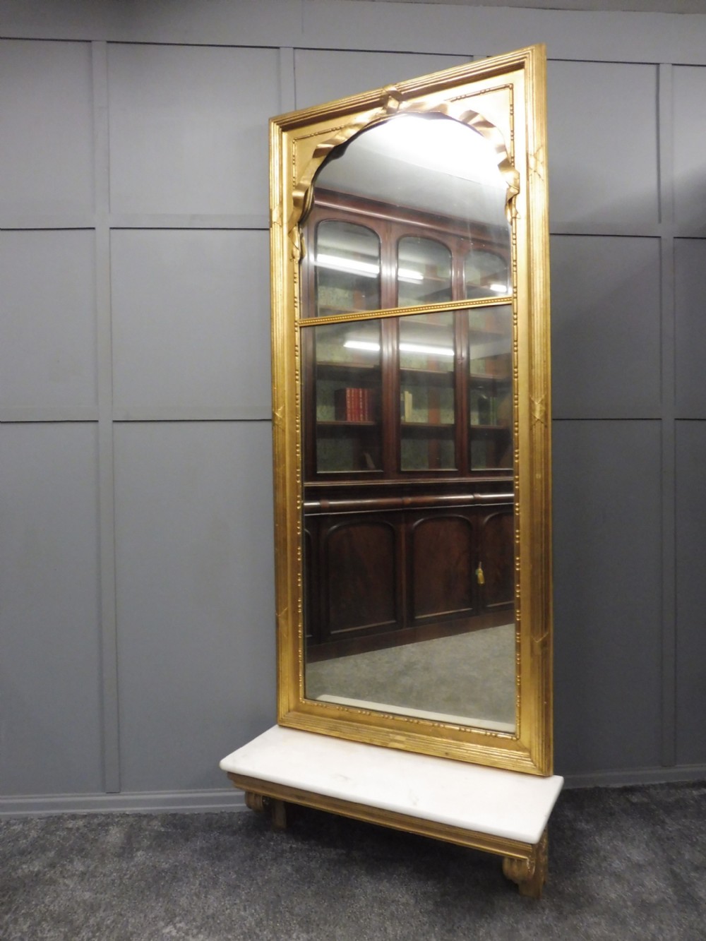 BEAUTIFUL FRENCH GILT HALL MIRROR CIRCA 1900