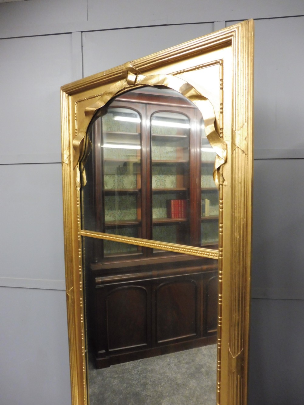 BEAUTIFUL FRENCH GILT HALL MIRROR CIRCA 1900 View V