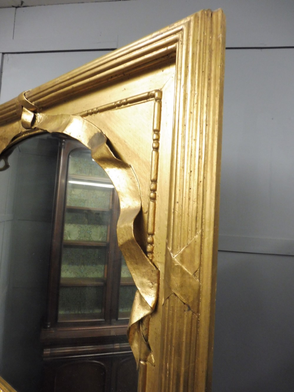 BEAUTIFUL FRENCH GILT HALL MIRROR CIRCA 1900 View VII
