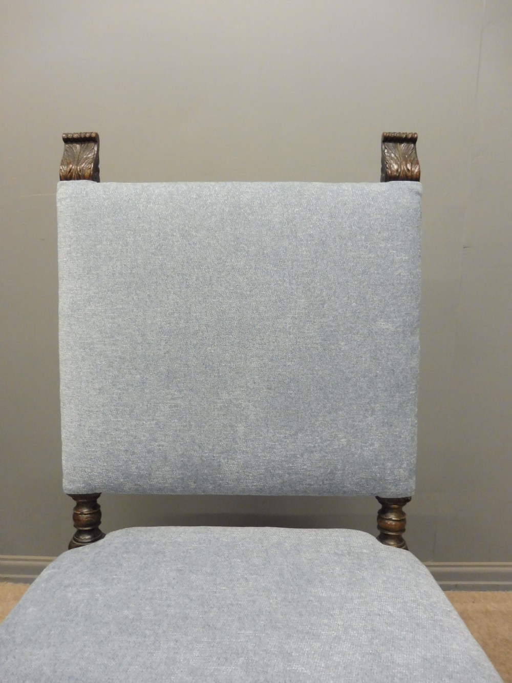 SET OF 8 SUBSTANTIAL OAK DINING CHAIRS View XI