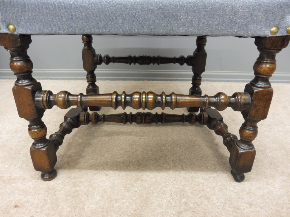 SET OF 8 SUBSTANTIAL OAK DINING CHAIRS View XII