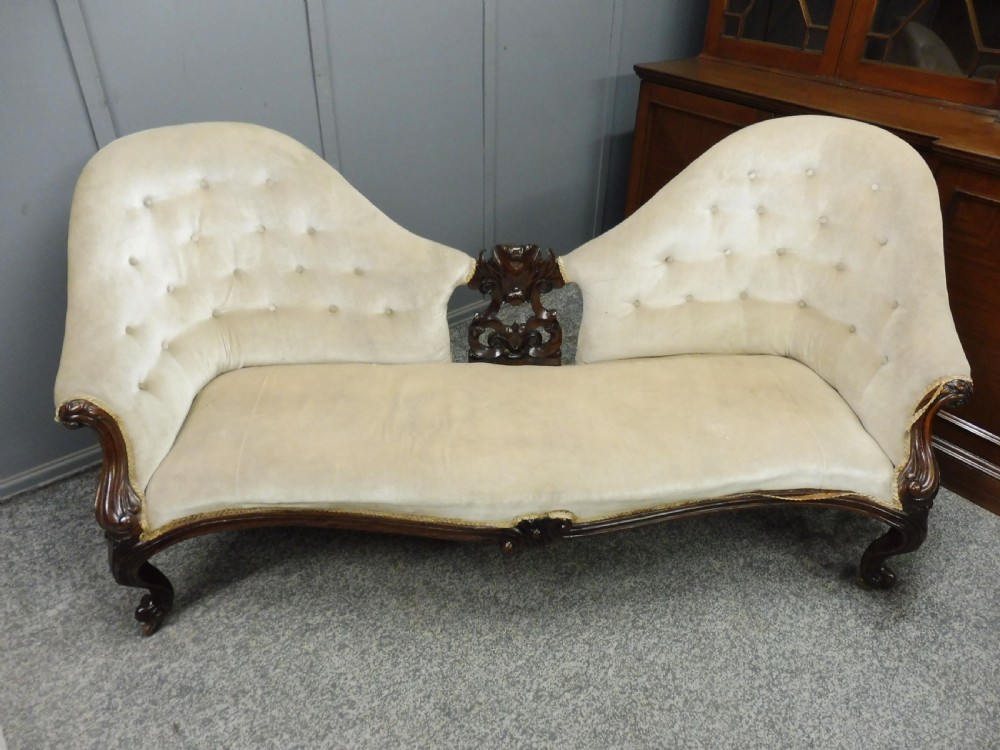 LARGE VICTORIAN SOFA FOR RECOVERING View II