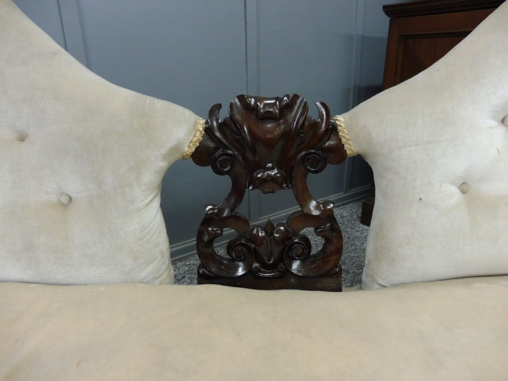LARGE VICTORIAN SOFA FOR RECOVERING View III
