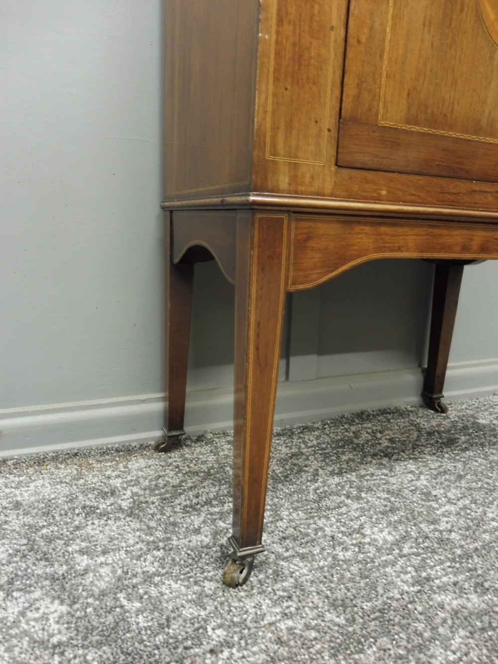 SMALL EDWARDIAN INLAID BOOKCASE View IV