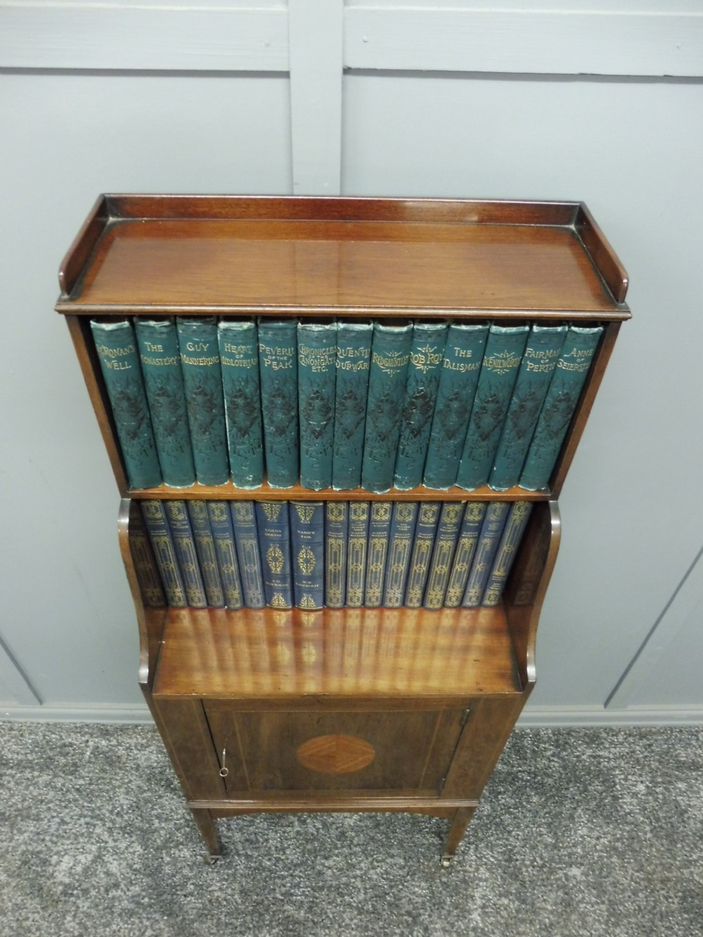 SMALL EDWARDIAN INLAID BOOKCASE View XIV