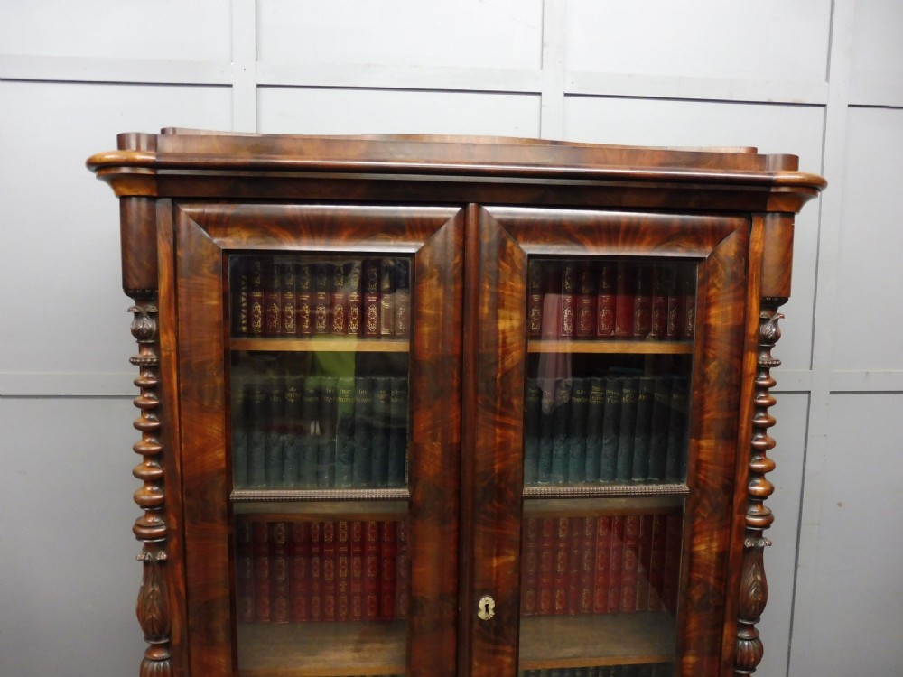 VICTORIAN MAHOGANY BIEDERMEIER BOOKCASE View III
