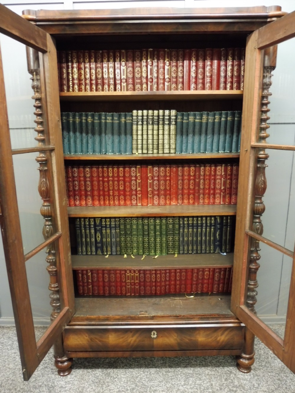 VICTORIAN MAHOGANY BIEDERMEIER BOOKCASE View VIII