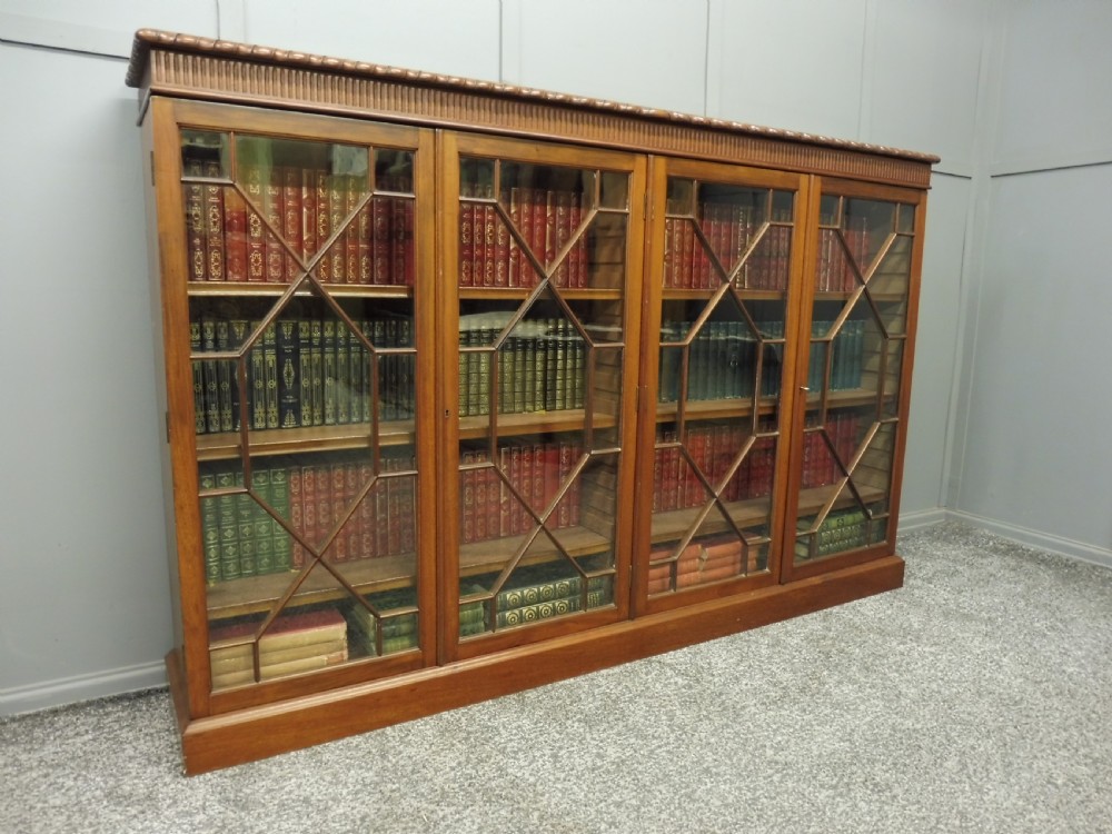 EDWARDIAN MAHOGANY BOOKCASE View II