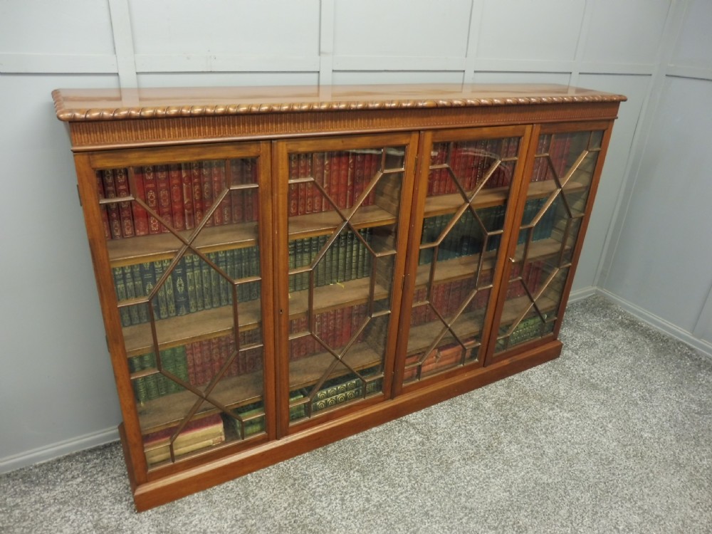 EDWARDIAN MAHOGANY BOOKCASE View III
