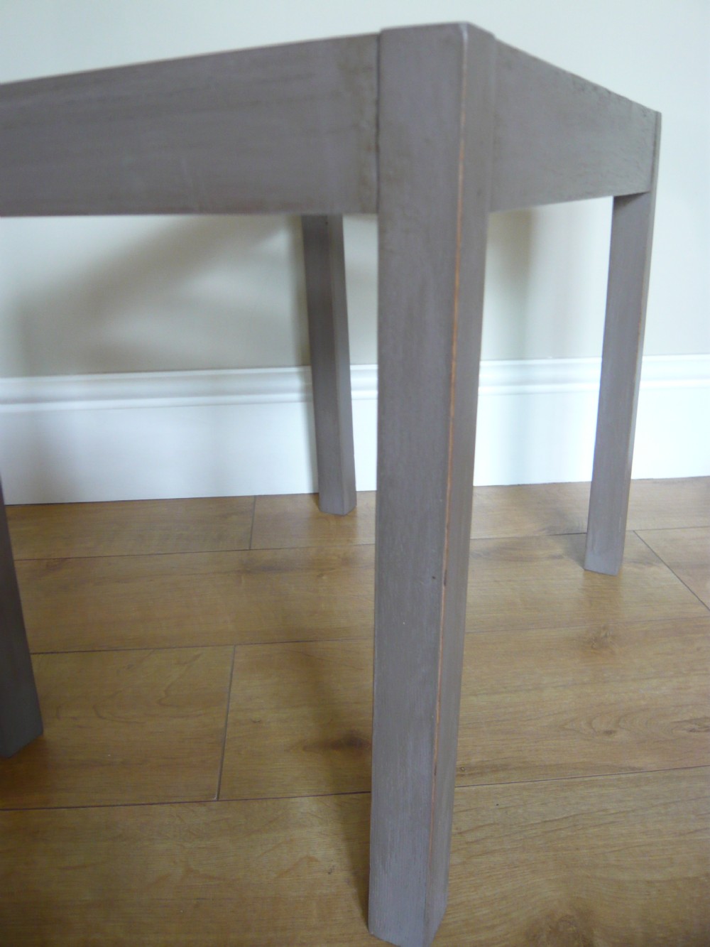 Oak Painted French Luggage suitcase stand c 1920  View IV