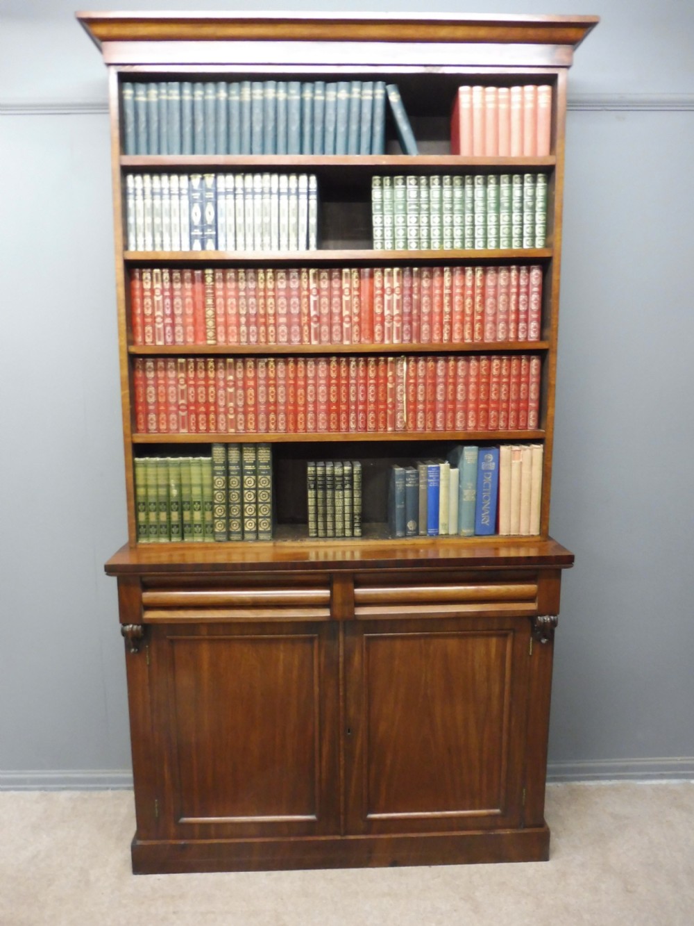 VICTORIAN MAHOGANY BOOKCASE View II