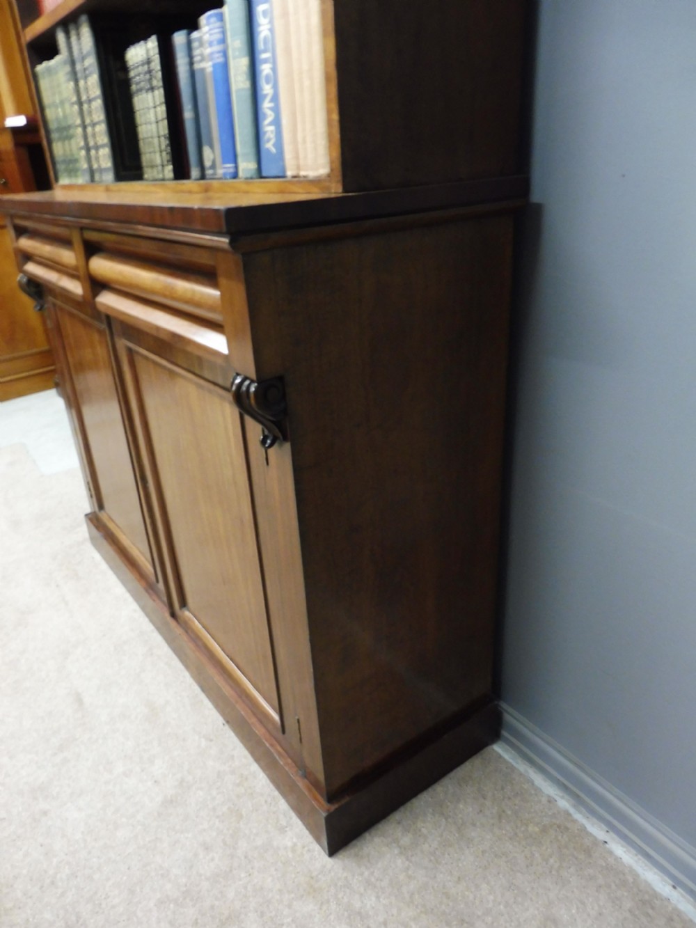 VICTORIAN MAHOGANY BOOKCASE View IX
