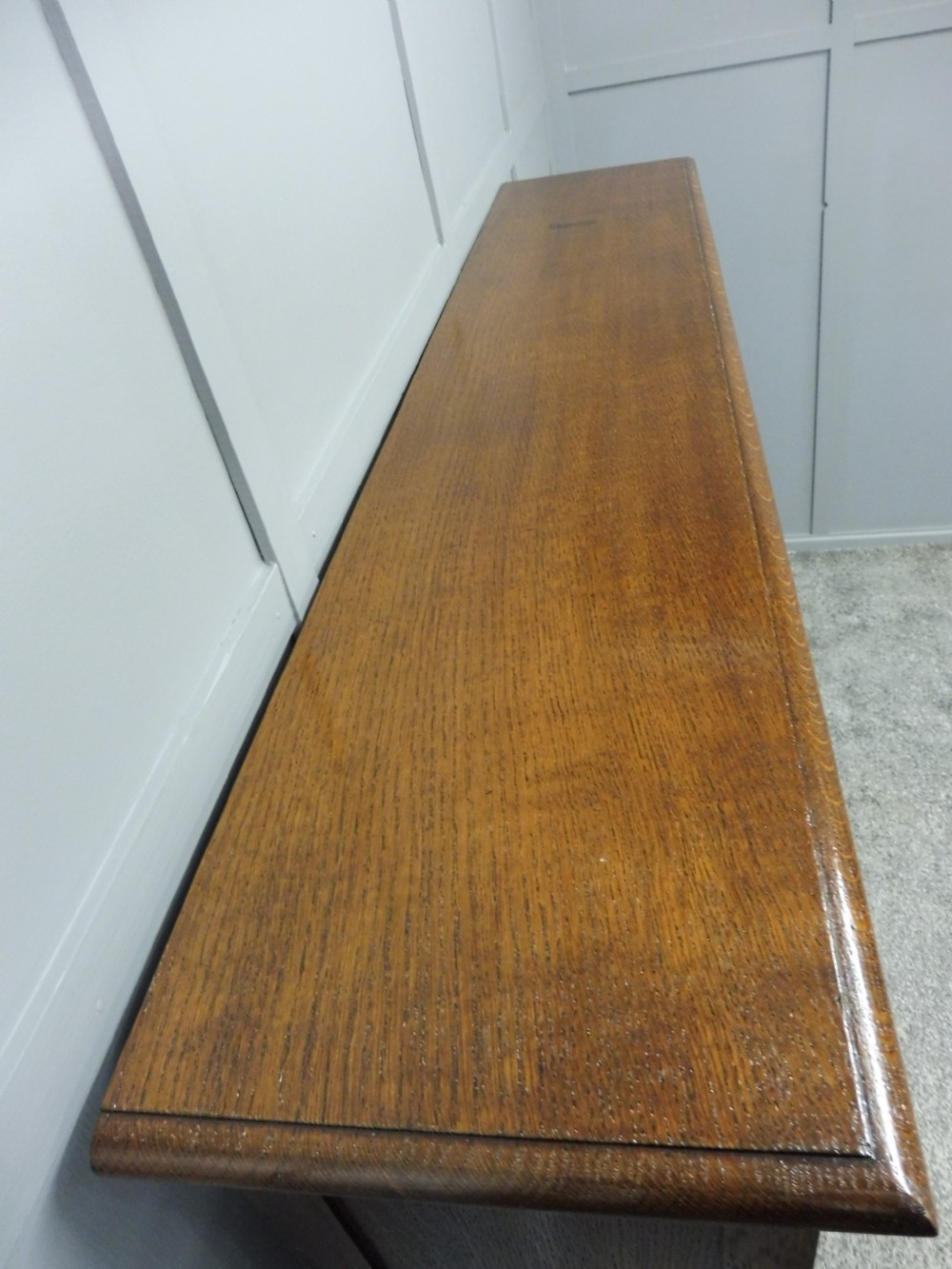 EDWARDIAN OAK OPEN BOOKCASE View V