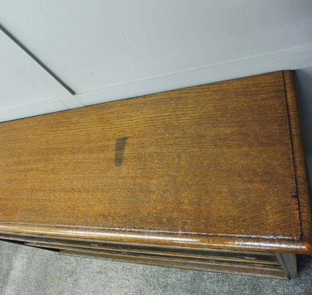 EDWARDIAN OAK OPEN BOOKCASE View VI