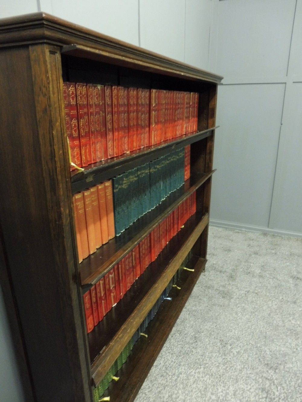 EDWARDIAN OAK OPEN BOOKCASE View IX