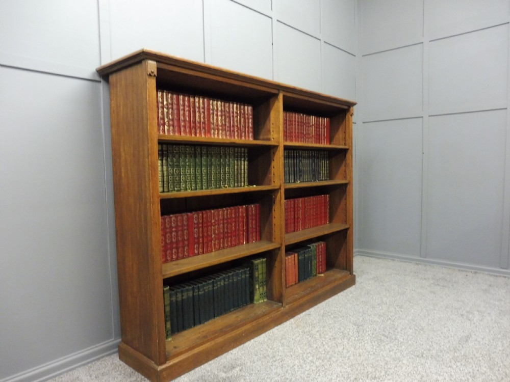 VICTORIAN OAK BOOKSHELVES View IV