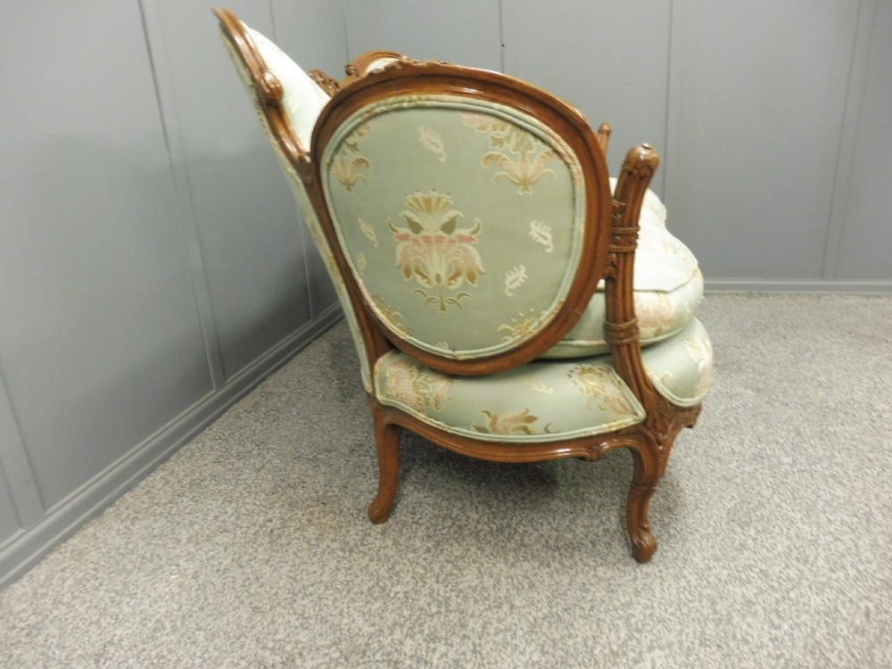 VICTORIAN CARVED SHOW FRAME SOFA View V
