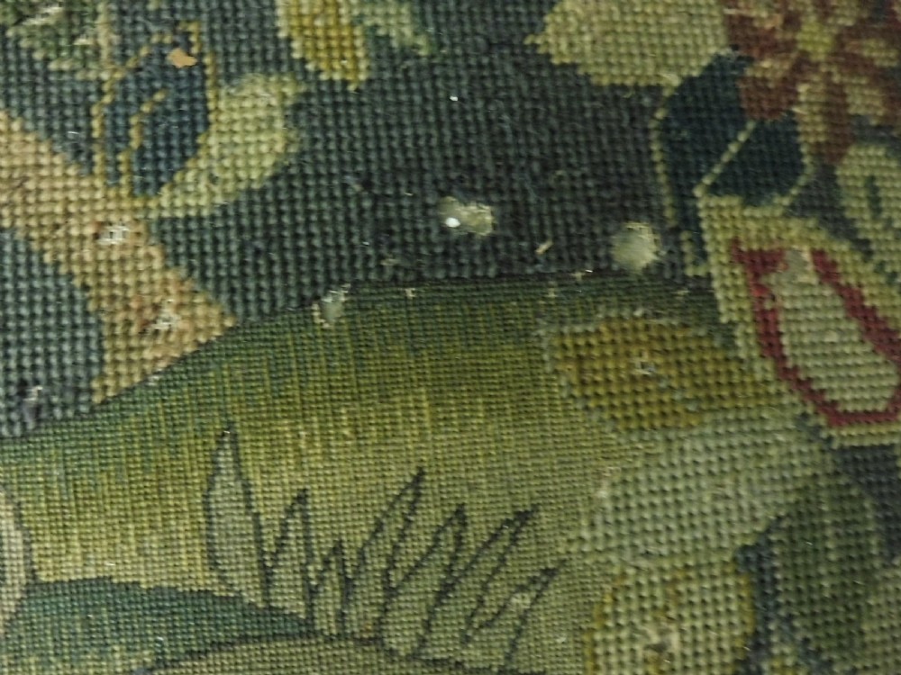 UNIQUE 19th CENTURY OAK DEEP SEATED TAPESTRY SOFA  View XIX