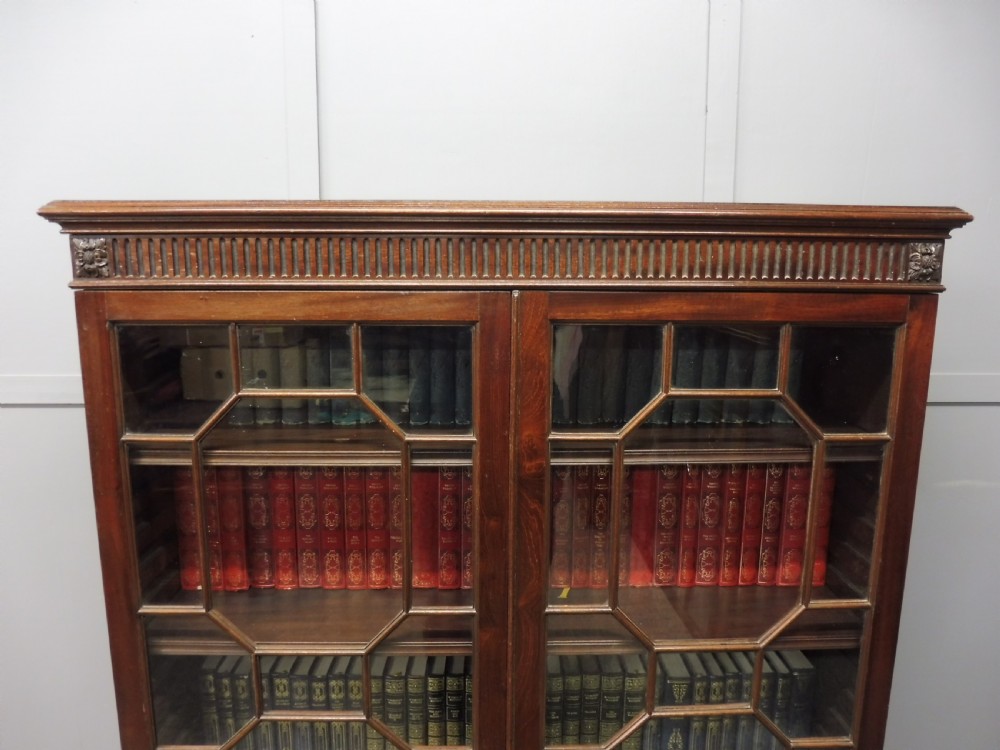 GOOD QUALITY EDWARDIAN MAHOGANY BOOKCASE View IV
