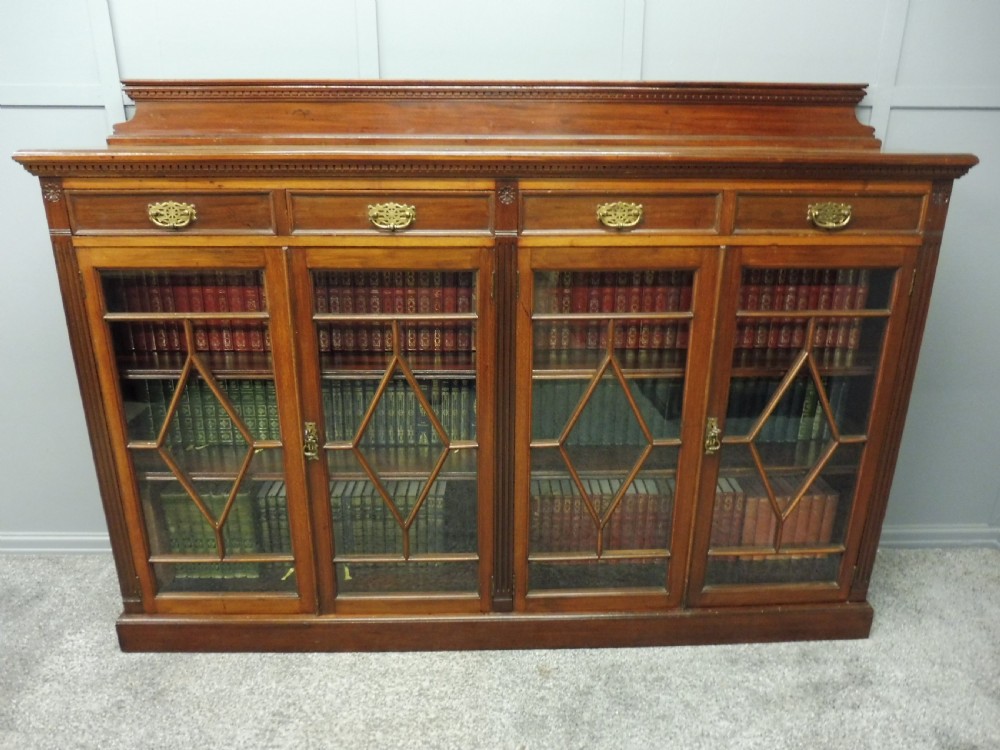 EDWARDIAN MAHOGANY BOOKCASE View II
