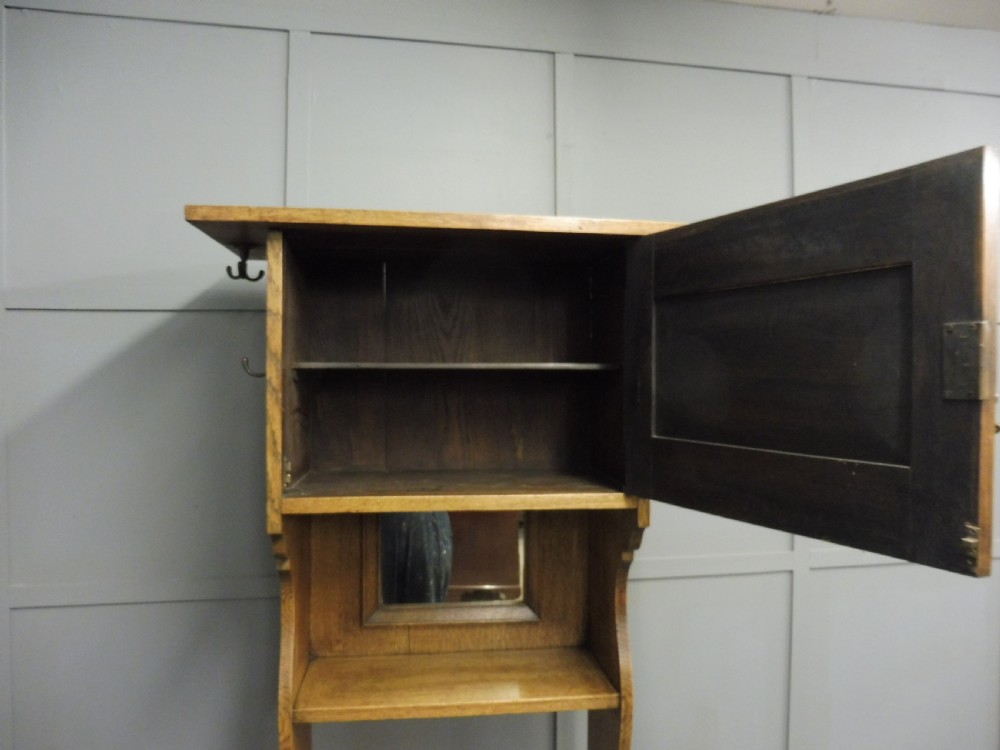 OAK ARTS AND CRAFTS HALLSTAND View IV