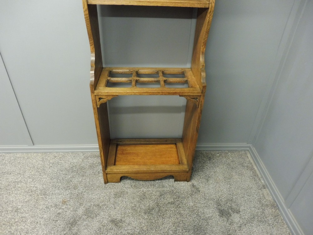 OAK ARTS AND CRAFTS HALLSTAND View VIII