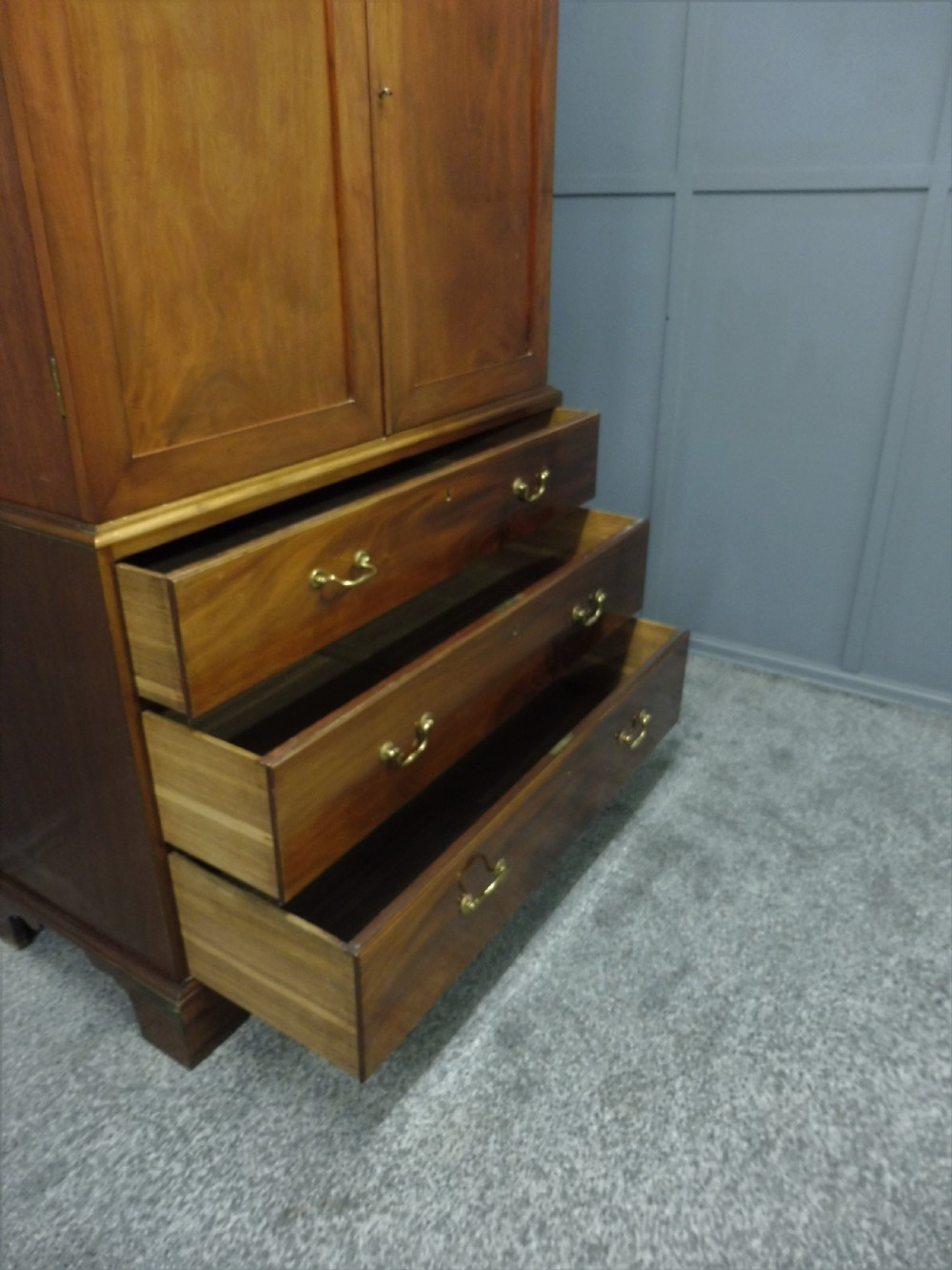 19TH CENTURY MAHOGANY PRESS CUPBOARD View VIII