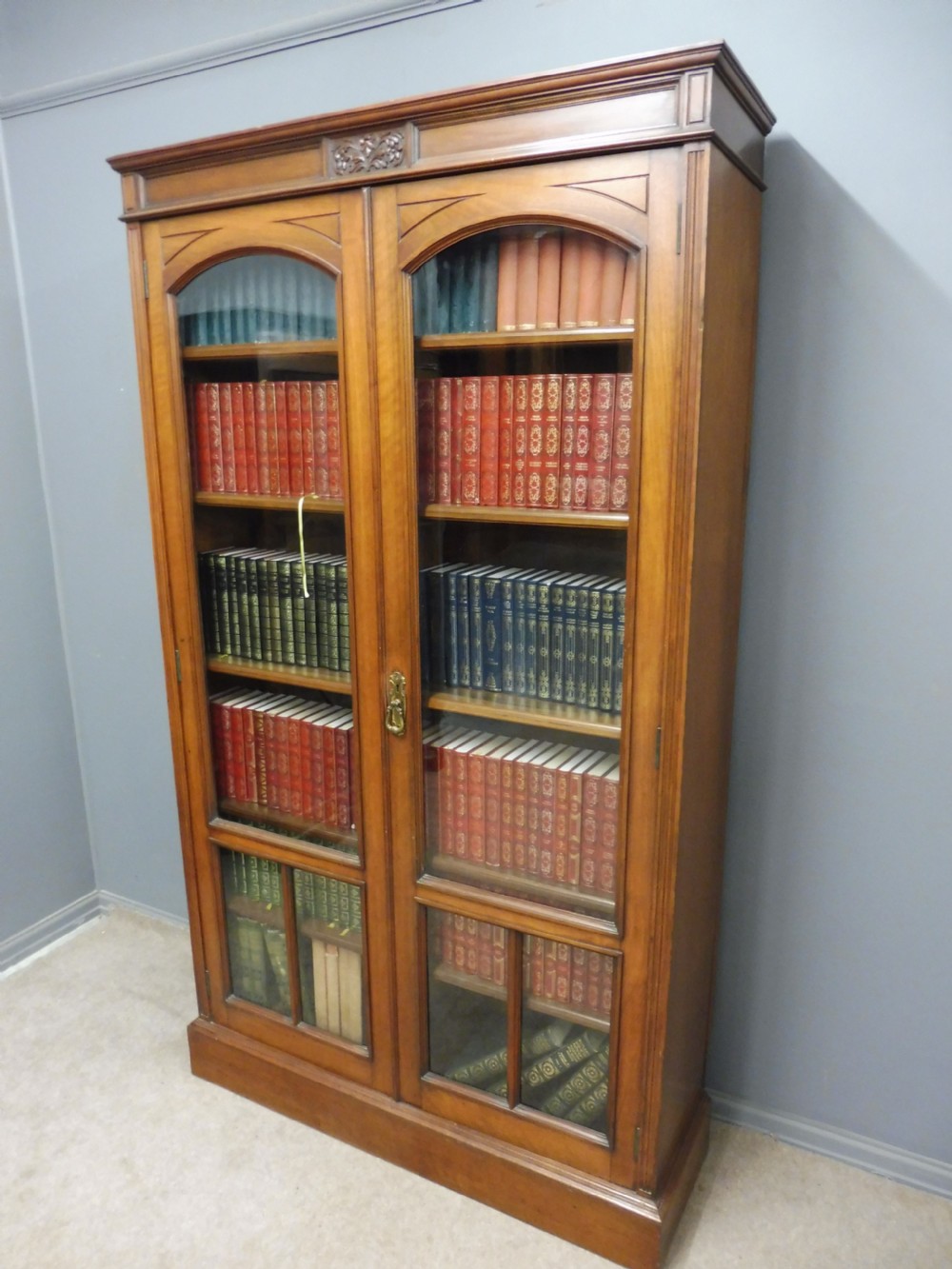 VICTORIAN PERIOD WALNUT BOOKCASE