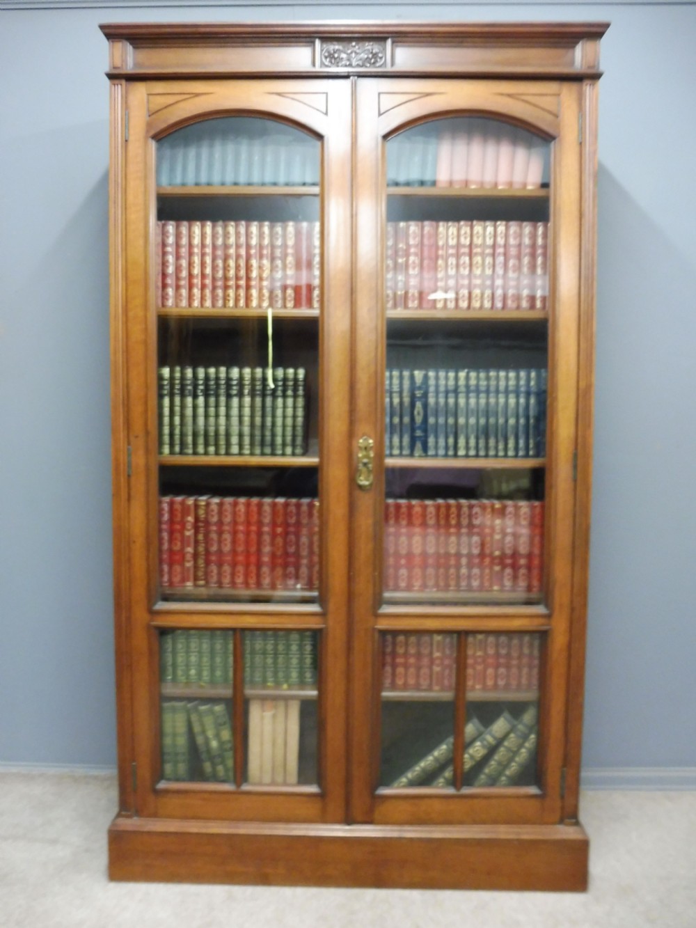 VICTORIAN PERIOD WALNUT BOOKCASE View II