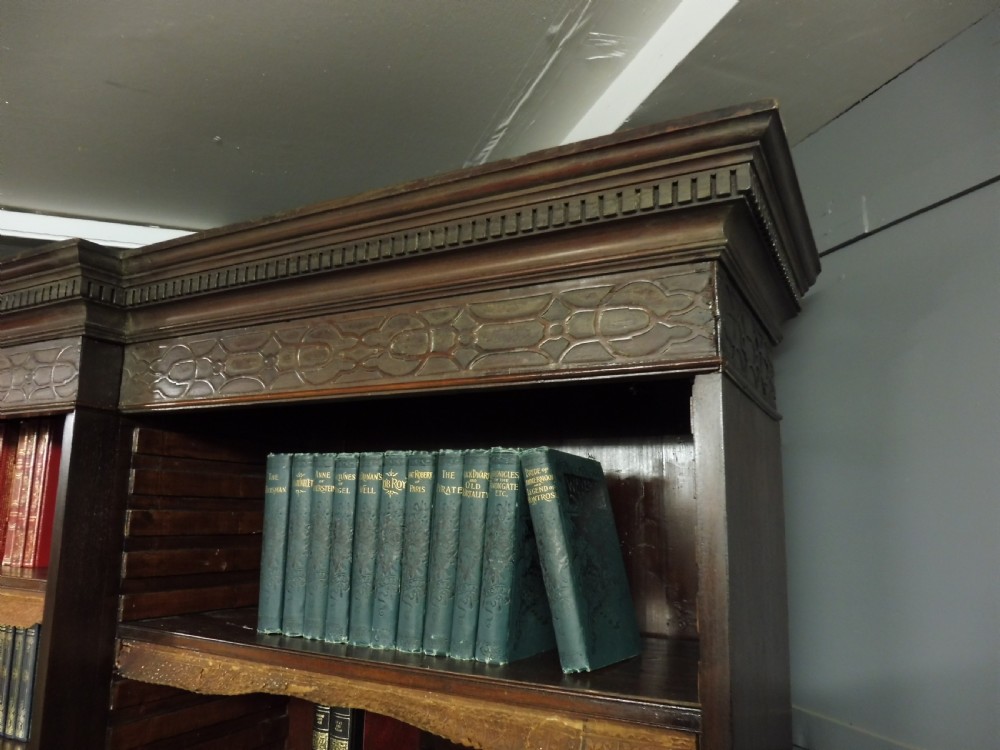 RARE LARGE GEORGIAN CAMPAIGN BOOKCASE View XVIII