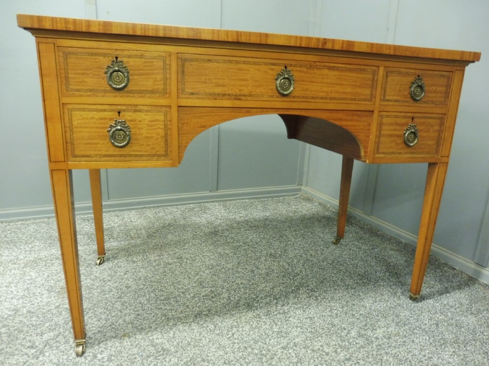 EDWARDIAN SATINWOOD WRITING DESK View IX