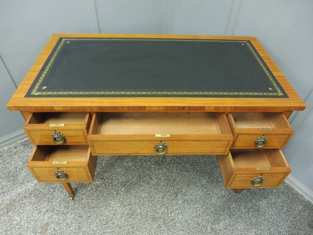 EDWARDIAN SATINWOOD WRITING DESK View XI