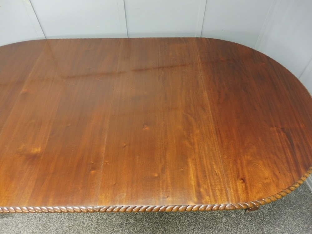 EDWARDIAN MAHOGANY TABLE AND CHAIRS View VII