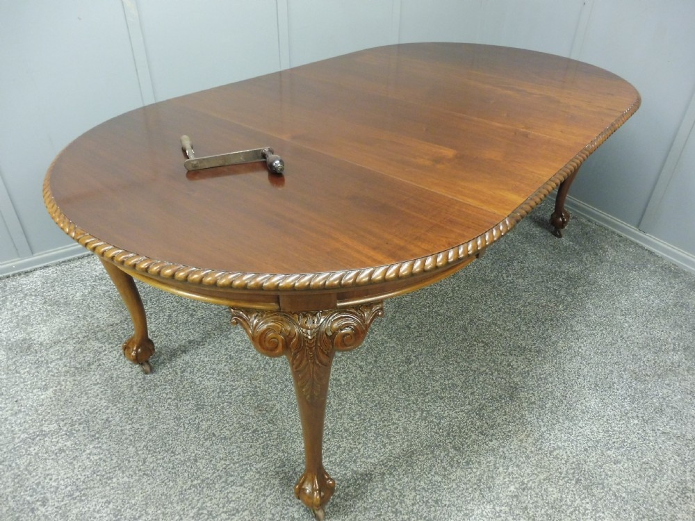 EDWARDIAN MAHOGANY TABLE AND CHAIRS View X