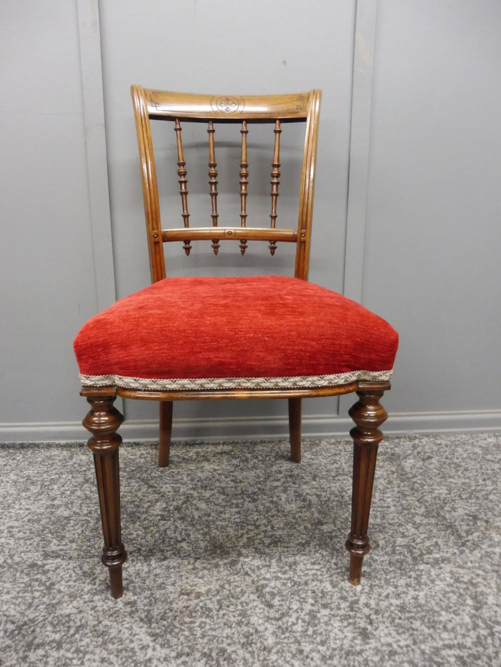 SET OF SIX SCOTTISH ROSEWOOD DINING CHAIRS View III