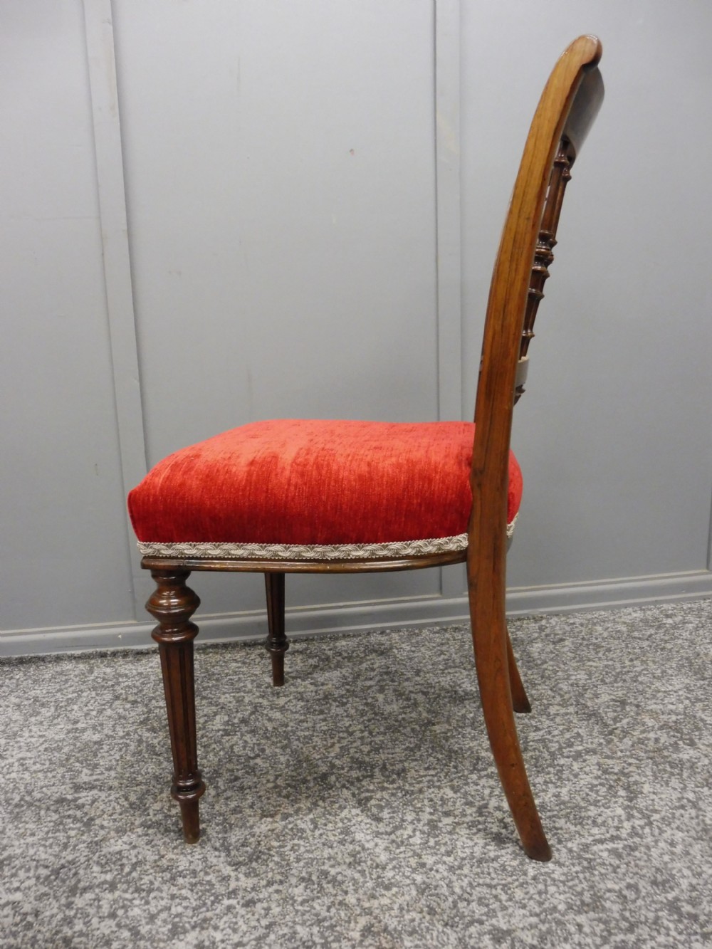 SET OF SIX SCOTTISH ROSEWOOD DINING CHAIRS View VII