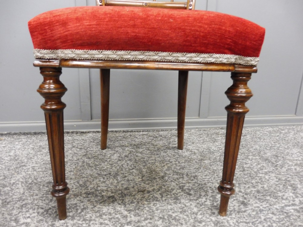 SET OF SIX SCOTTISH ROSEWOOD DINING CHAIRS View IX