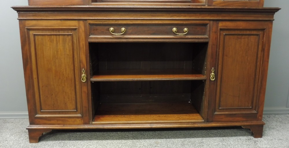 LARGE EDWARDIAN MAHOGANY LIBRARY BOOKCASE View IV